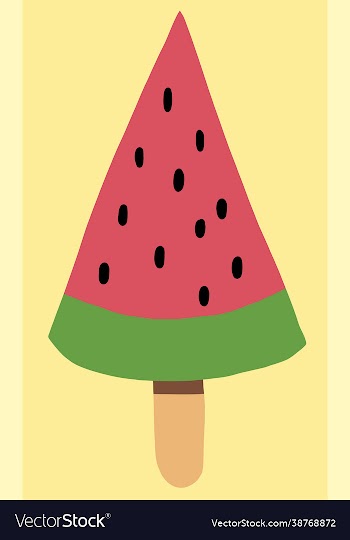 colorful freehand drawing a popsicle icecream