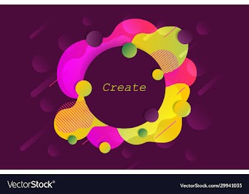 colorful geometric background fluid shapes