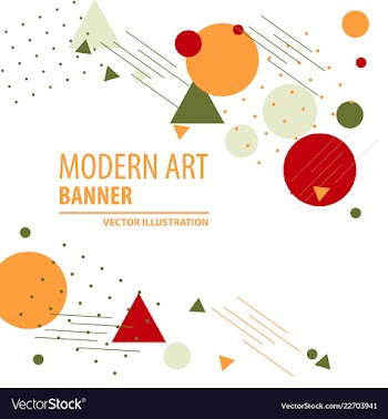 Colorful geometric background fluid shapes vector image