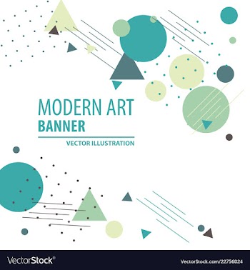 Colorful geometric background fluid shapes vector image