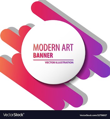 Colorful geometric background fluid shapes vector image