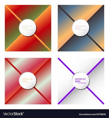 Colorful geometric background fluid shapes vector image