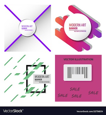 Colorful geometric background fluid shapes vector image
