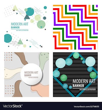 Colorful geometric background fluid shapes vector image