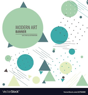 Colorful geometric background fluid shapes vector image