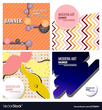 Colorful geometric background fluid shapes vector image