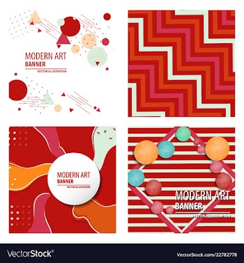 Colorful geometric background fluid shapes vector image