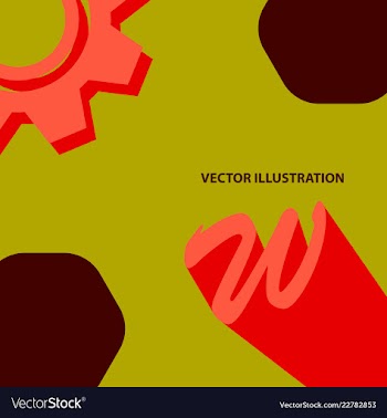 Colorful geometric background fluid shapes vector image