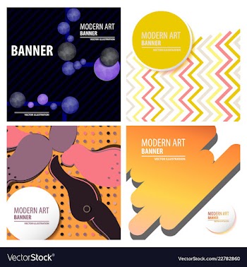 Colorful geometric background fluid shapes vector image