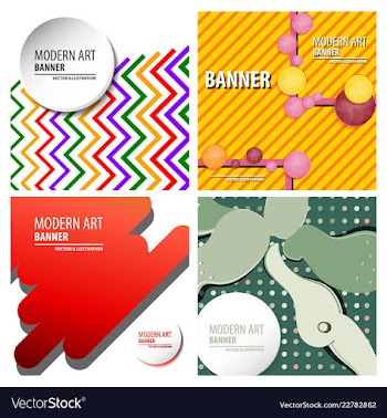 Colorful geometric background fluid shapes vector image