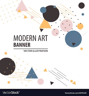Colorful geometric background fluid shapes vector image