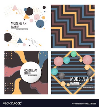 Colorful geometric background fluid shapes vector image