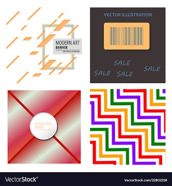 Colorful geometric background fluid shapes vector image