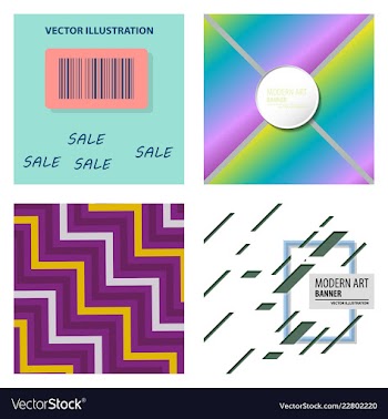 Colorful geometric background fluid shapes vector image