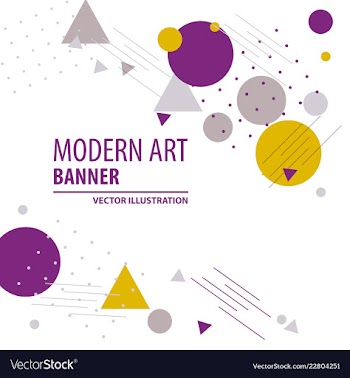 Colorful geometric background fluid shapes vector image
