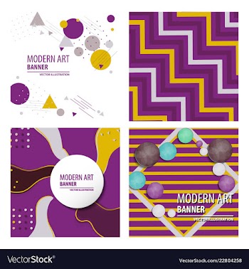 Colorful geometric background fluid shapes vector image