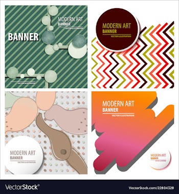 Colorful geometric background fluid shapes vector image