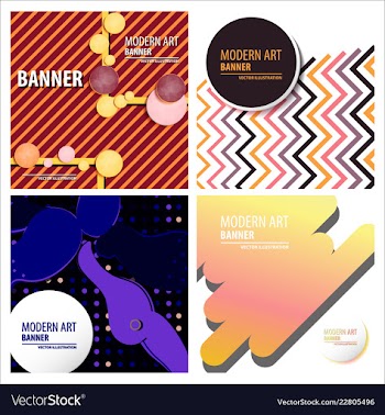 Colorful geometric background fluid shapes vector image