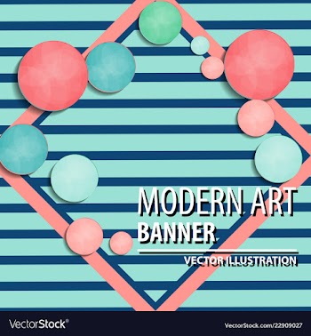 Colorful geometric background fluid shapes vector image