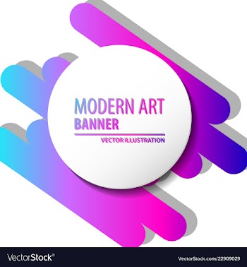 Colorful geometric background fluid shapes vector image