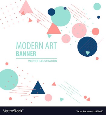 Colorful geometric background fluid shapes vector image