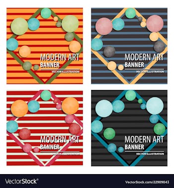 Colorful geometric background fluid shapes vector image