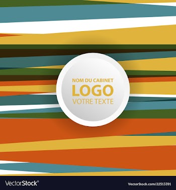Colorful geometric background simple shapes vector image