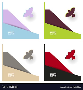 Colorful geometric background simple shapes vector image