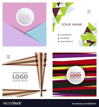 Colorful geometric background simple shapes vector image