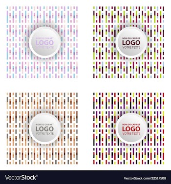 Colorful geometric background simple shapes vector image