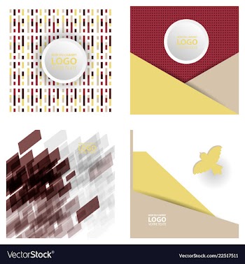 Colorful geometric background simple shapes vector image