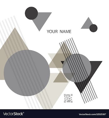 Colorful geometric background simple shapes vector image