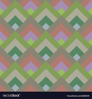 Colorful geometric diagonal shape mosaic tile vector image