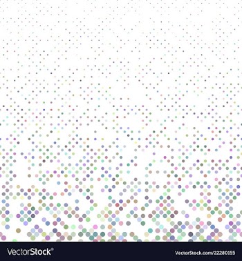 Colorful geometric dot pattern - snowfall vector image