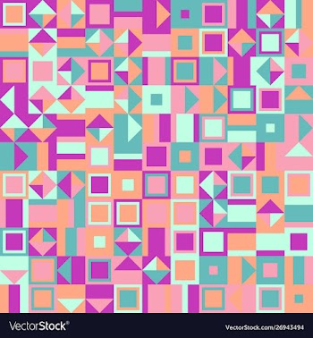 Colorful geometric pattern background - abstract vector image