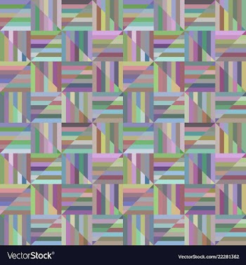 Colorful geometric striped triangle mosaic vector image