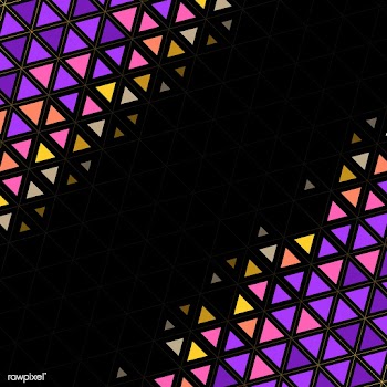 Colorful geometric triangle pattern | Free stock vector - 563410