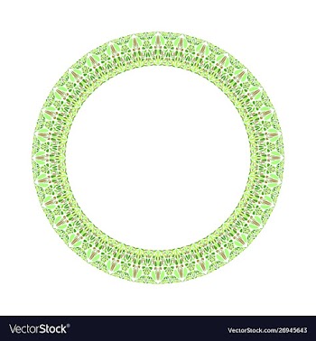 Colorful geometrical abstract floral circular vector image