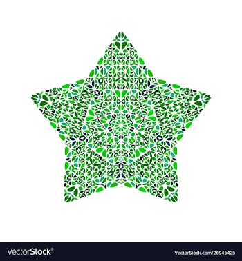 Colorful geometrical abstract flower ornament vector image