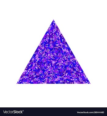 Colorful geometrical abstract mosaic triangle vector image