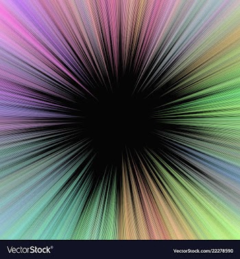 Colorful geometrical abstract ray burst vector image