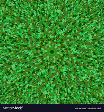 Colorful geometrical abstract round tiled pattern vector image