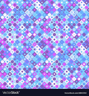 Colorful geometrical abstract square and circle vector image