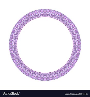 Colorful geometrical abstract tiled mosaic round vector image