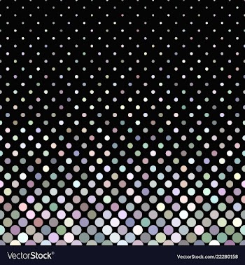 Colorful geometrical circle pattern - winter vector image