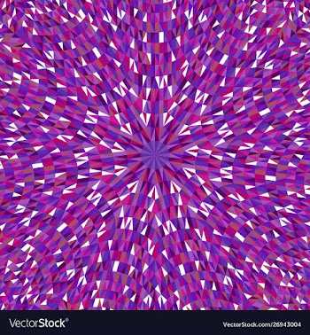 Colorful geometrical circular burst triangle vector image