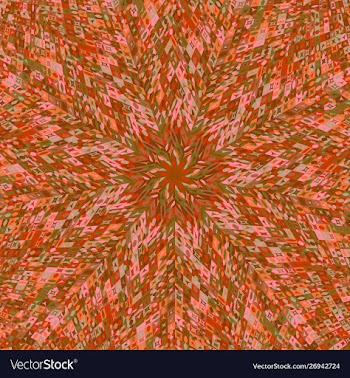 Colorful geometrical circular tiled mosaic vector image