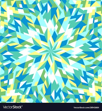 Colorful geometrical circular tiled pattern vector image