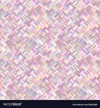 Colorful geometrical diagonal rectangle tile vector image