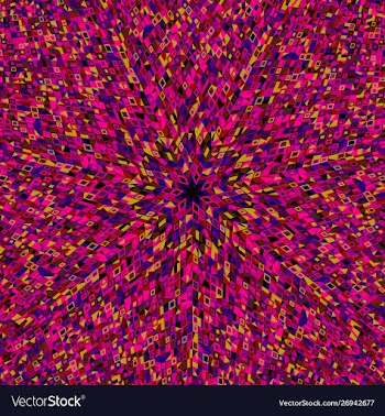 Colorful geometrical dynamic circular tiled vector image